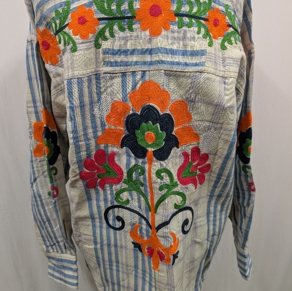 We The Free Embroidered Sashiko Shirt - Picture 8 of 11